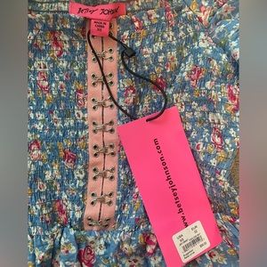 Betsey Johnson endless floral print sky dress